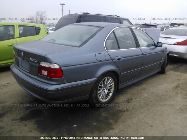 WBADT63441CF11012 - 2001 BMW 530 I AUTOMATIC BLUE photo 4