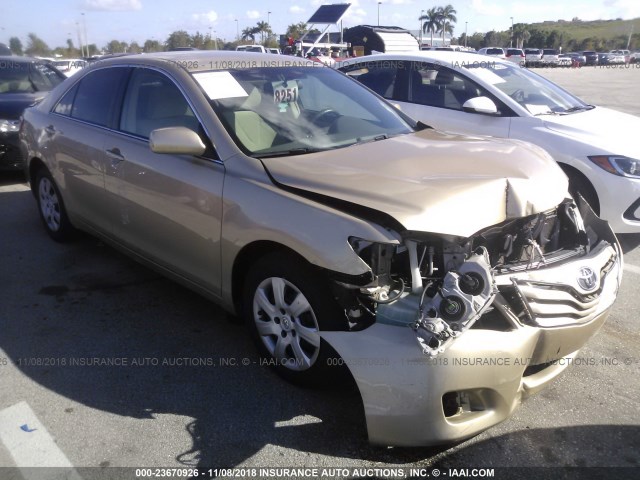 4T1BF3EK8AU071827 - 2010 TOYOTA CAMRY SE/LE/XLE GOLD photo 1