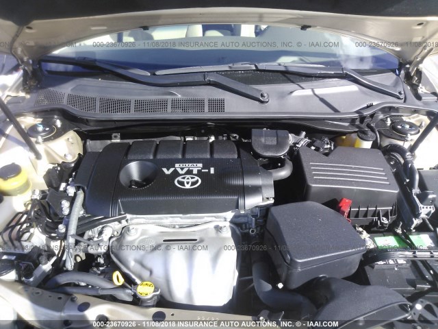 4T1BF3EK8AU071827 - 2010 TOYOTA CAMRY SE/LE/XLE GOLD photo 10