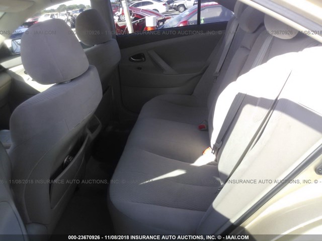 4T1BF3EK8AU071827 - 2010 TOYOTA CAMRY SE/LE/XLE GOLD photo 8