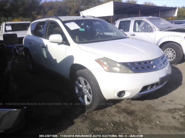 JN8AZ08T46W405149 - 2006 NISSAN MURANO SL/SE/S WHITE photo 1