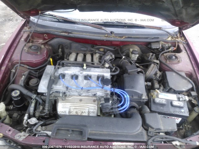 1YVGE22A3P5137233 - 1993 MAZDA 626 DX/LX RED photo 10