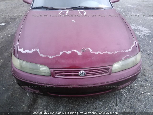 1YVGE22A3P5137233 - 1993 MAZDA 626 DX/LX RED photo 6