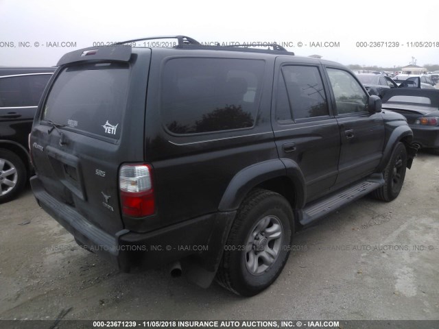 JT3GN86R310210490 - 2001 TOYOTA 4RUNNER SR5 BLACK photo 4