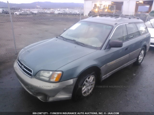 4S3BH675017637839 - 2001 SUBARU LEGACY OUTBACK AWP 浅蓝色 照片 2