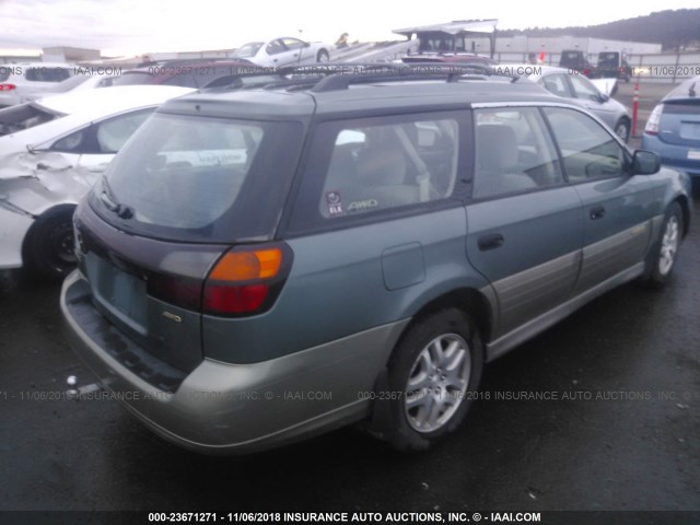 4S3BH675017637839 - 2001 SUBARU LEGACY OUTBACK AWP 浅蓝色 照片 4