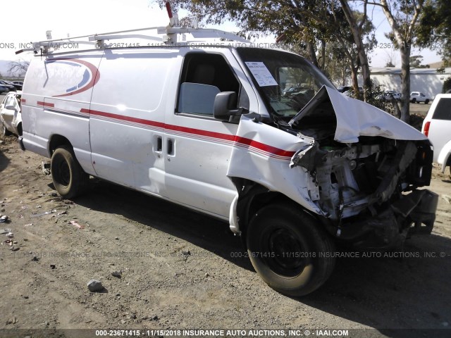 1FTSS3EL9BDA28334 - 2011 FORD ECONOLINE E350 SUPER DUTY VAN WHITE photo 1