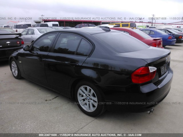 WBAVB17536NK33581 - 2006 BMW 325 I AUTOMATIC BLACK photo 3