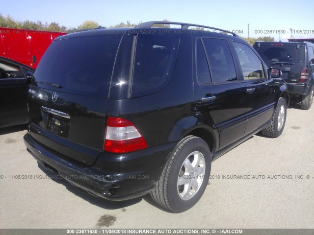 4JGAB75E02A359188 - 2002 MERCEDES-BENZ ML 500 BLACK photo 4