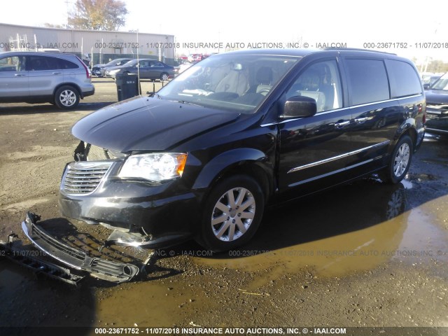 2C4RC1BG4ER413793 - 2014 CHRYSLER TOWN & COUNTRY TOURING BLACK photo 2