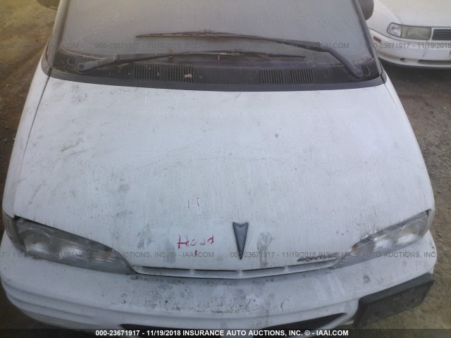 1GMDU06L0ST237088 - 1995 PONTIAC TRANS SPORT  WHITE photo 10