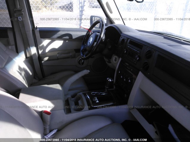 1J8HG58287C553465 - 2007 JEEP COMMANDER LIMITED SILVER photo 5