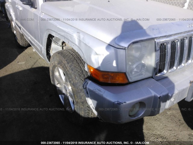 1J8HG58287C553465 - 2007 JEEP COMMANDER LIMITED SILVER photo 6