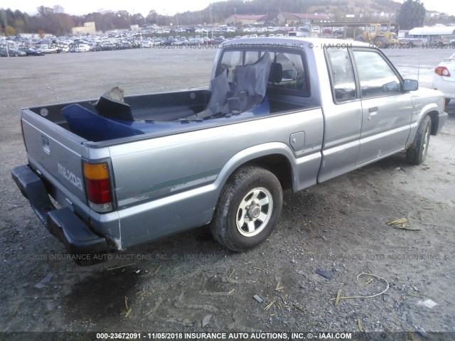 JM2UF3149N0269958 - 1992 MAZDA B2600 CAB PLUS GRAY photo 4