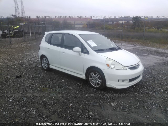 JHMGD37687S058627 - 2007 HONDA FIT S 白色 照片 1