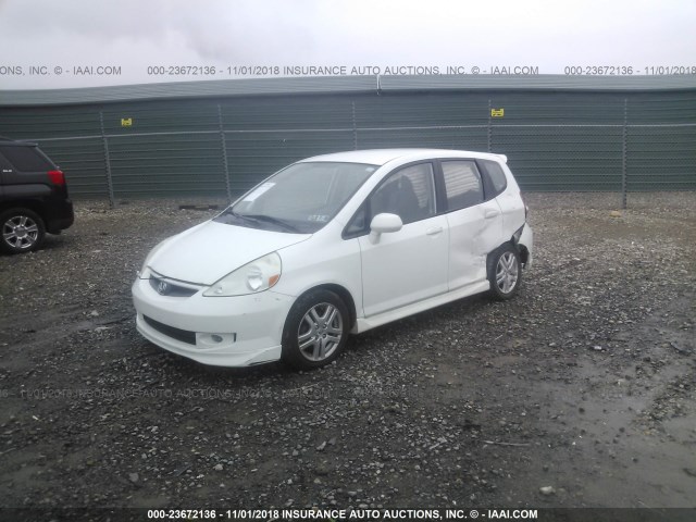 JHMGD37687S058627 - 2007 HONDA FIT S 白色 照片 2