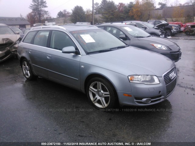 WAUKF78E07A020511 - 2007 AUDI A4 2.0T AVANT QUATTRO GRAY photo 1