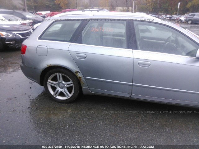 WAUKF78E07A020511 - 2007 AUDI A4 2.0T AVANT QUATTRO GRAY photo 6