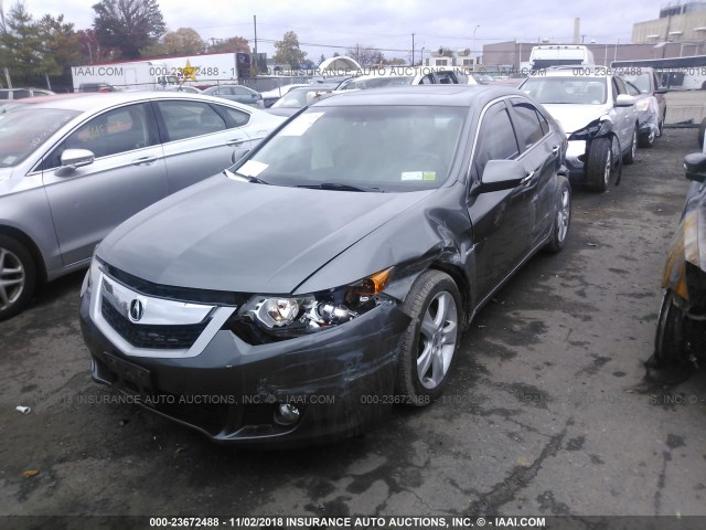 JH4CU2F64AC004186 - 2010 ACURA TSX GRAY photo 2