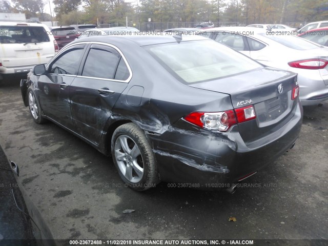 JH4CU2F64AC004186 - 2010 ACURA TSX GRAY photo 3