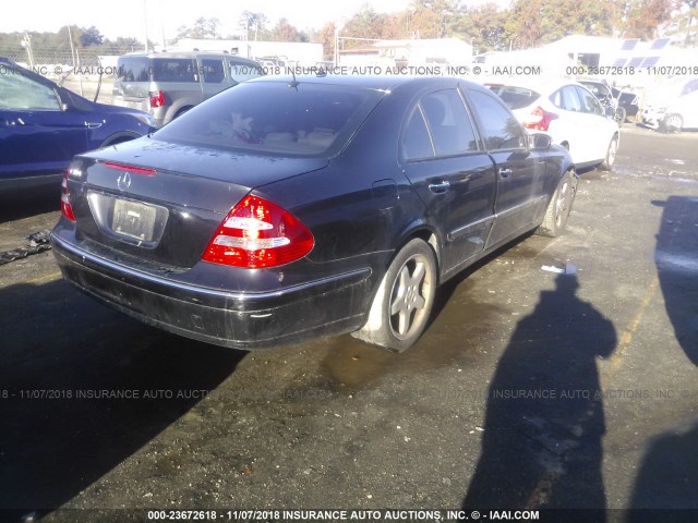 WDBUF56J06A961941 - 2006 MERCEDES-BENZ E 350 BLACK photo 4