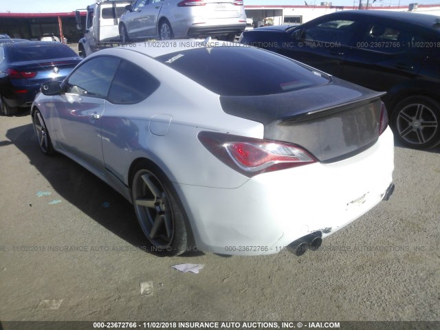 KMHHU6KJ3FU123336 - 2015 HYUNDAI GENESIS COUPE 3.8L/3.8 R-SPEC/3.8 ULTIM WHITE photo 3