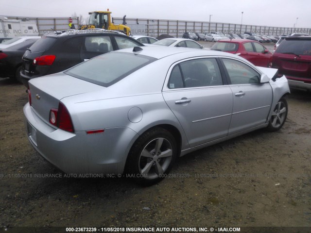 1G1ZD5E01CF365511 - 2012 CHEVROLET MALIBU 2LT SILVER photo 4