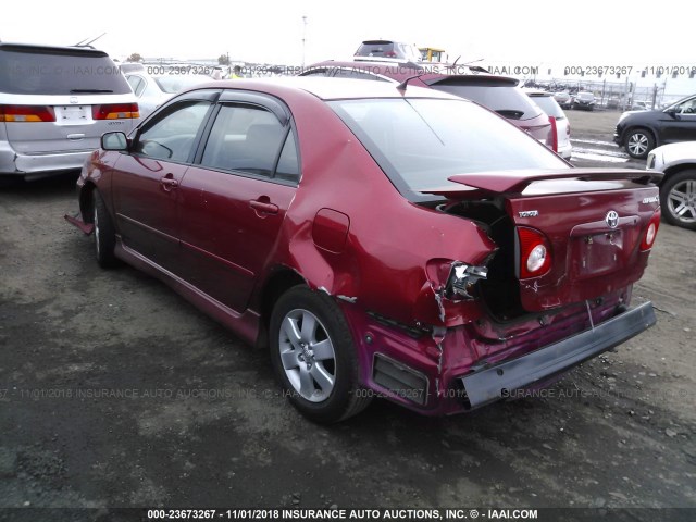 2T1BR32E36C707827 - 2006 TOYOTA COROLLA CE/LE/S RED photo 3