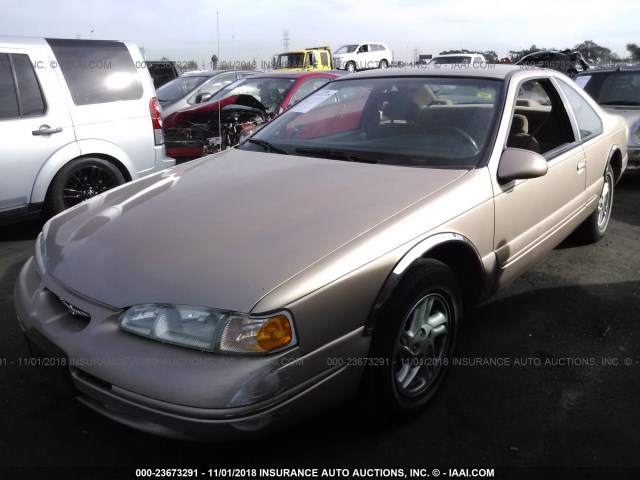 1FALP62W4TH164540 - 1996 FORD THUNDERBIRD LX GOLD photo 2