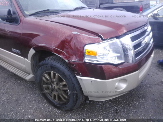 1FMFK18507LA32638 - 2007 FORD EXPEDITION EL EDDIE BAUER BURGUNDY photo 6