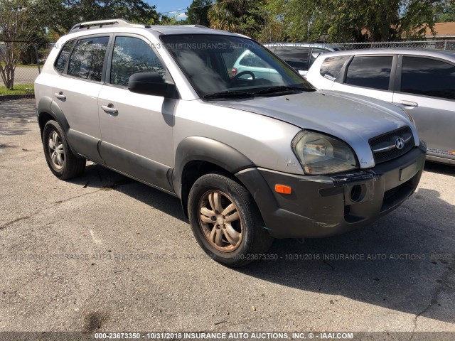 KM8JN12D96U444213 - 2006 HYUNDAI TUCSON GLS/LIMITED BLUE photo 1