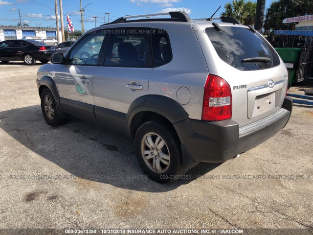 KM8JN12D96U444213 - 2006 HYUNDAI TUCSON GLS/LIMITED BLUE photo 3