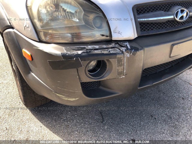 KM8JN12D96U444213 - 2006 HYUNDAI TUCSON GLS/LIMITED 蓝色 照片 6