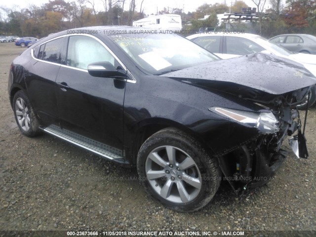2HNYB1H67CH501005 - 2012 ACURA ZDX ADVANCE Czarny zdjęcie 1