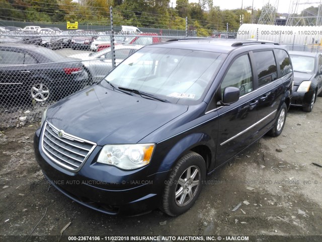 2A8HR54129R624791 - 2009 CHRYSLER TOWN & COUNTRY TOURING BLUE photo 2