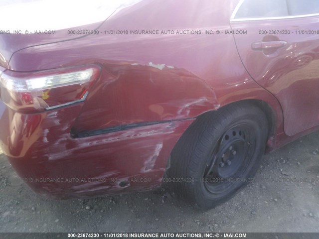 4T4BE46K59R111645 - 2009 TOYOTA CAMRY SE/LE/XLE RED photo 6