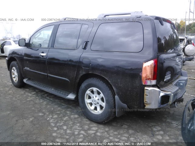 5N1AA08B24N733002 - 2004 NISSAN ARMADA SE/LE BLACK photo 3