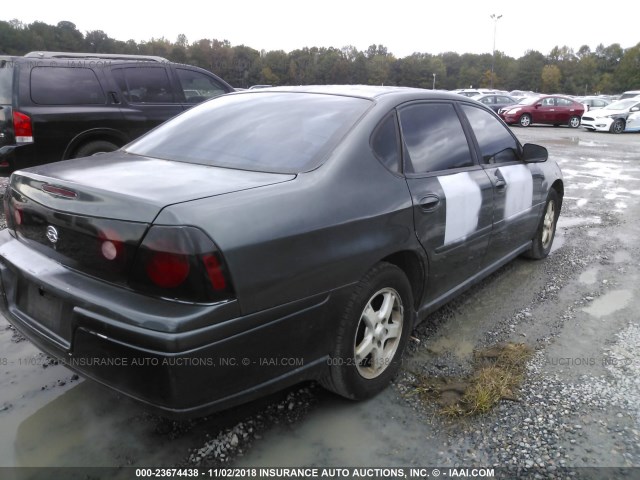 2G1WF52E959229104 - 2005 CHEVROLET IMPALA GRAY photo 4