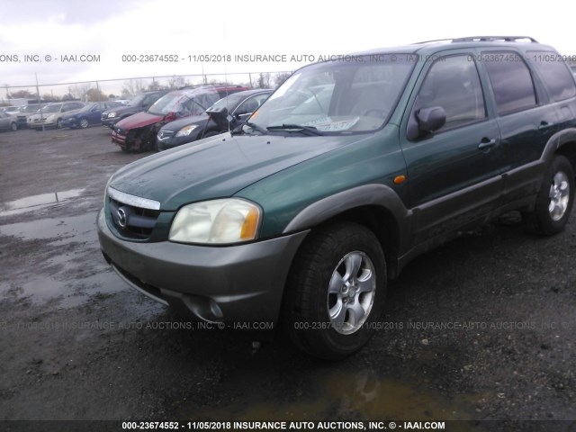 4F2YU08141KM23688 - 2001 MAZDA TRIBUTE LX/ES 绿色 照片 2