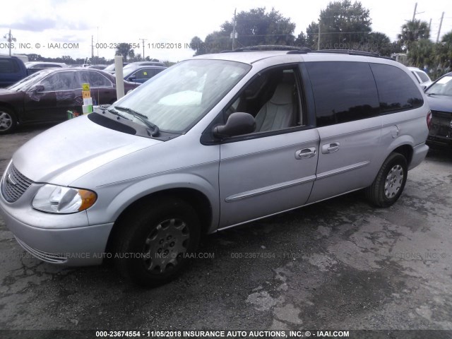 2C4GP44R63R295741 - 2003 CHRYSLER TOWN & COUNTRY LX SILVER photo 2