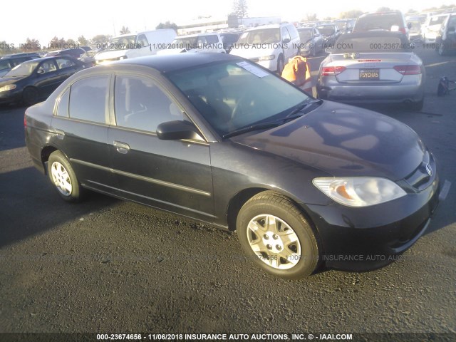 2HGES16365H506654 - 2005 HONDA CIVIC DX VP BLACK photo 1