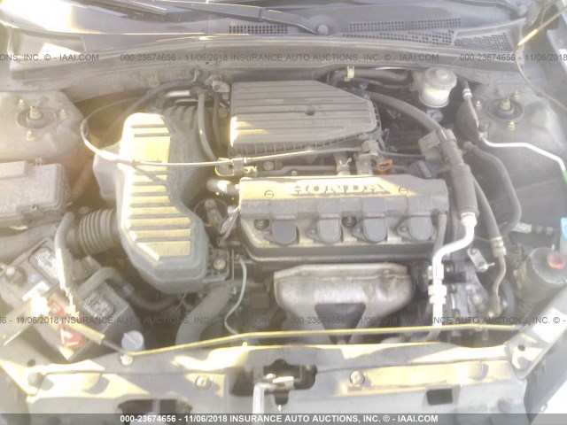 2HGES16365H506654 - 2005 HONDA CIVIC DX VP BLACK photo 10