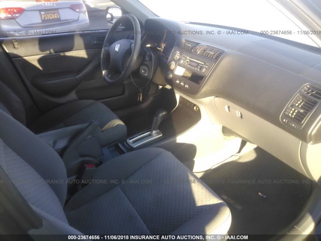 2HGES16365H506654 - 2005 HONDA CIVIC DX VP BLACK photo 5