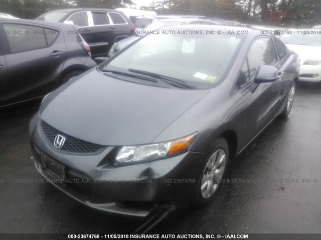 2HGFG3B57CH562799 - 2012 HONDA CIVIC LX GRAY photo 2