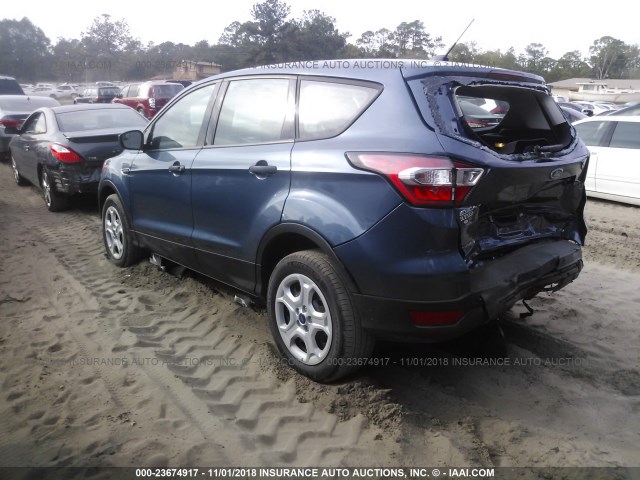 1FMCU0F71JUB36634 - 2018 FORD ESCAPE S Light Blue photo 3