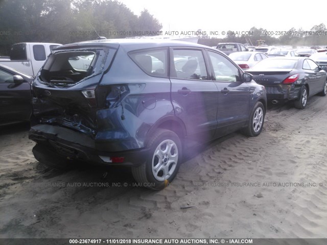 1FMCU0F71JUB36634 - 2018 FORD ESCAPE S Light Blue photo 4