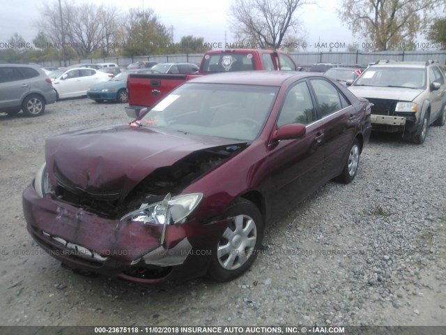 4T1BE32K84U300275 - 2004 TOYOTA CAMRY LE/XLE/SE MAROON photo 2