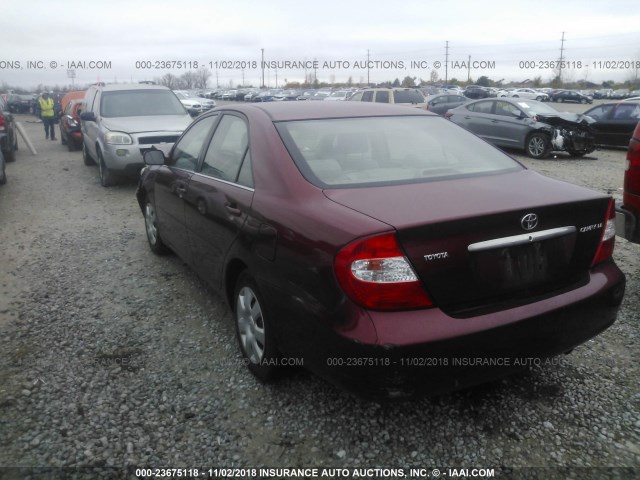 4T1BE32K84U300275 - 2004 TOYOTA CAMRY LE/XLE/SE MAROON photo 3