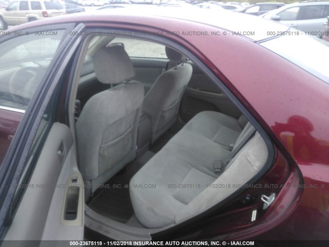 4T1BE32K84U300275 - 2004 TOYOTA CAMRY LE/XLE/SE MAROON photo 8