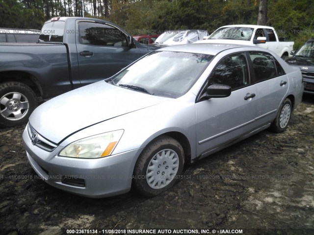 1HGCM56156A008842 - 2006 HONDA ACCORD VALUE SILVER photo 2